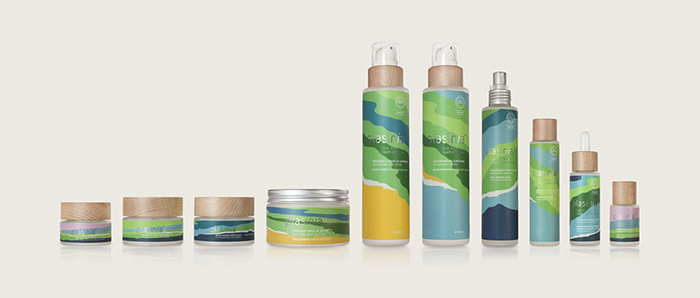 PLASINIA化妝品品牌形象VI設計包裝設計，傳達全天然產品系列