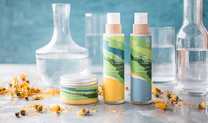 PLASINIA化妝品品牌形象VI設計包裝設計，傳達全天然產品系列