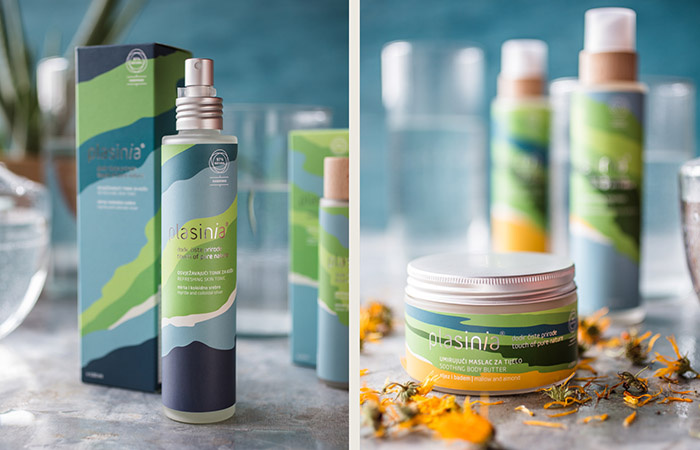 PLASINIA化妝品品牌形象VI設計包裝設計，傳達全天然產品系列