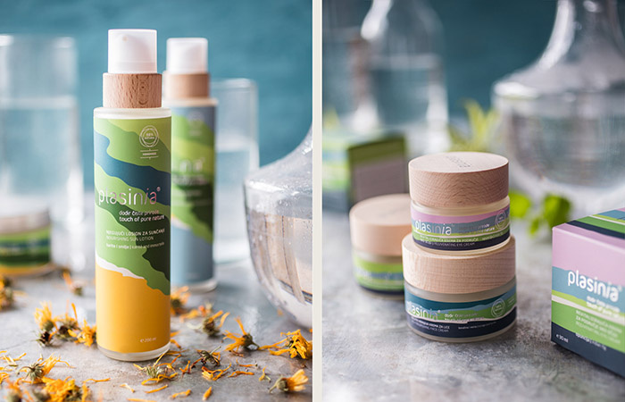 PLASINIA化妝品品牌形象VI設計包裝設計，傳達全天然產品系列