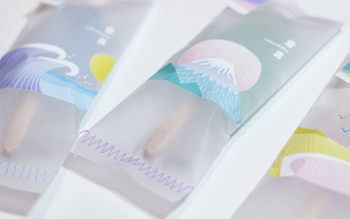 有趣清新的Tablewore 帶木制餐具的冰棍棒冰冰淇淋包裝設(shè)計(jì)插畫設(shè)計(jì)