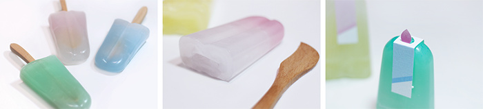 有趣清新的Tablewore 帶木制餐具的冰棍棒冰冰淇淋包裝設(shè)計(jì)插畫設(shè)計(jì)