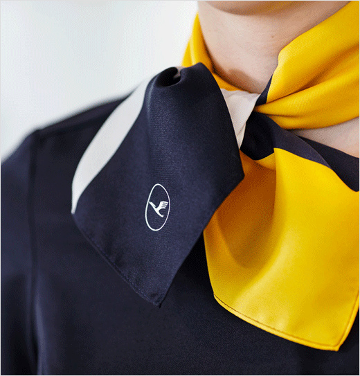 漢莎航空更新品牌logo設計-品牌配色