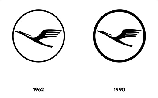 漢莎航空更新品牌logo設計-變化歷史