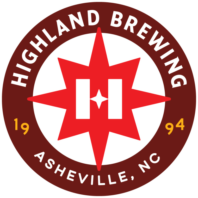 Highland Brewing啤酒包裝設計標志設計，字母“H”與指南針巧妙的融合