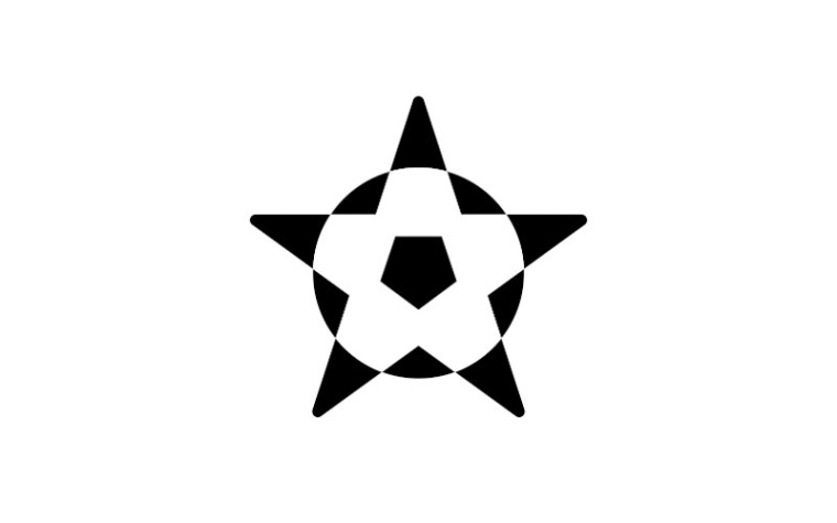 足球加五角星美國隊logo設計--上海logo設計公司