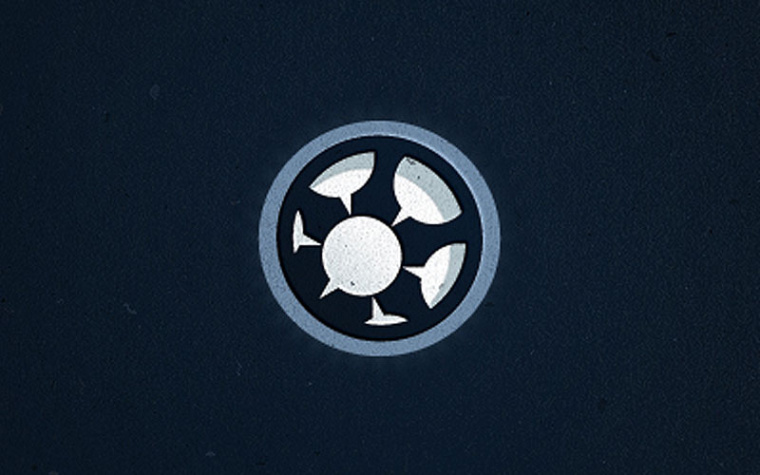 圓圈加腳印社區足球logo設計-上海logo設計公司