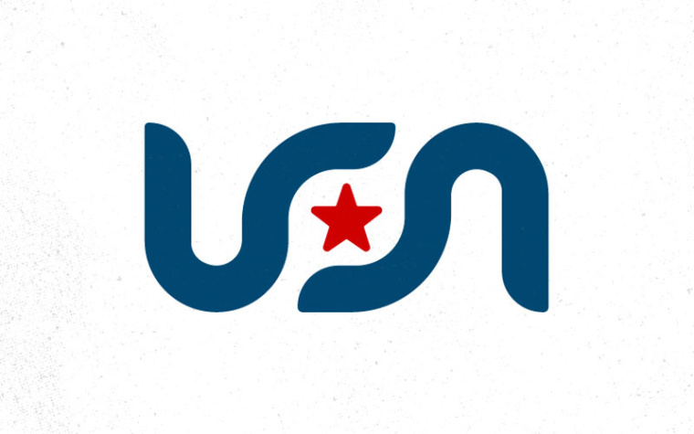 美國UN足球隊logo設計-上海logo設計公司