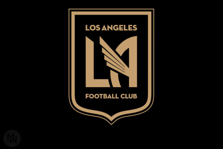 LAFC足球俱樂部徽章式logo設計-上海logo設計公司