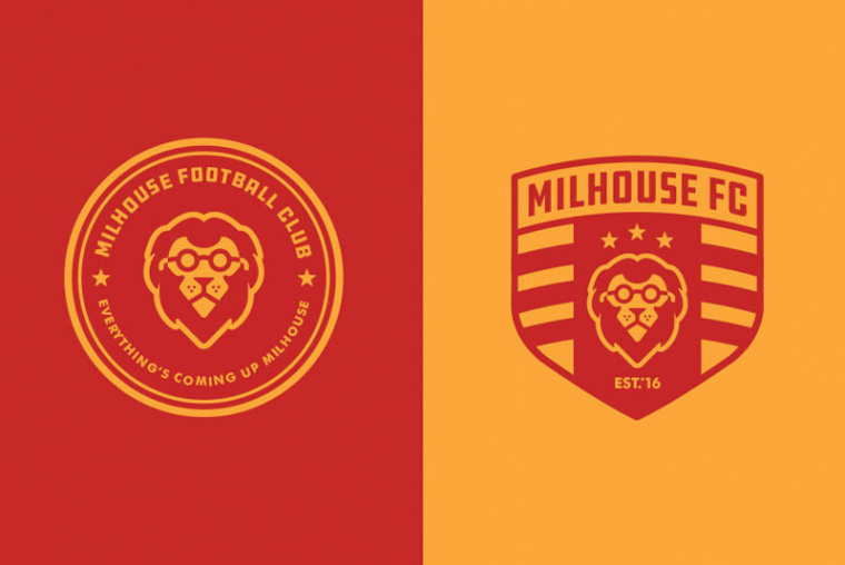  獅子加盾牌足球隊徽標logo設計-上海logo設計公司