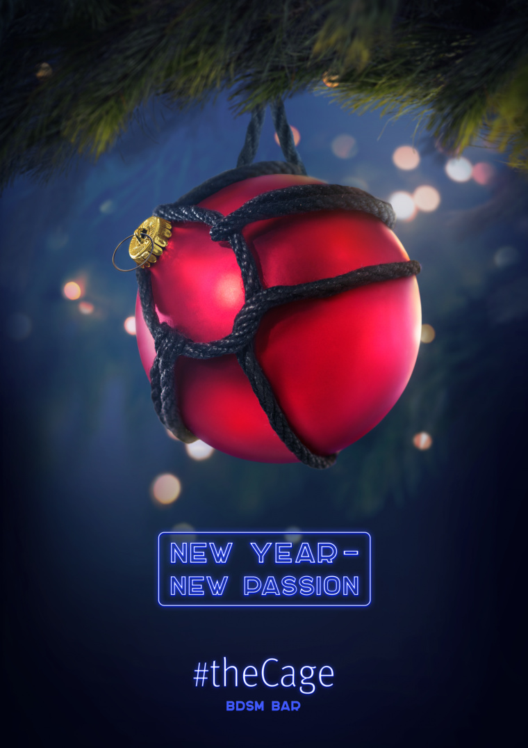 “新年，新激情” the Cage酒吧平面創意廣告海報策劃設計-玩具