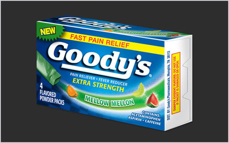 古迪的止痛藥包裝設(shè)計