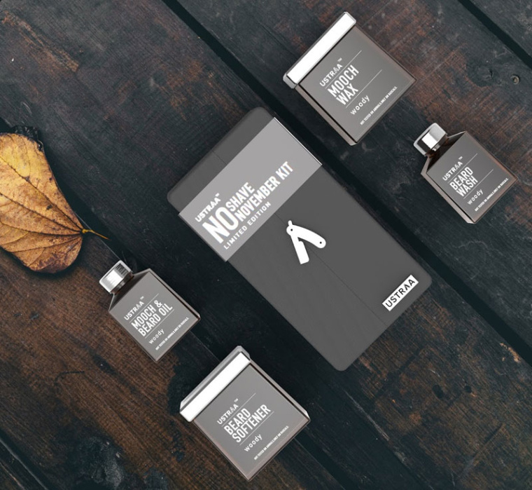 胡須修飾成套工具包裝設計