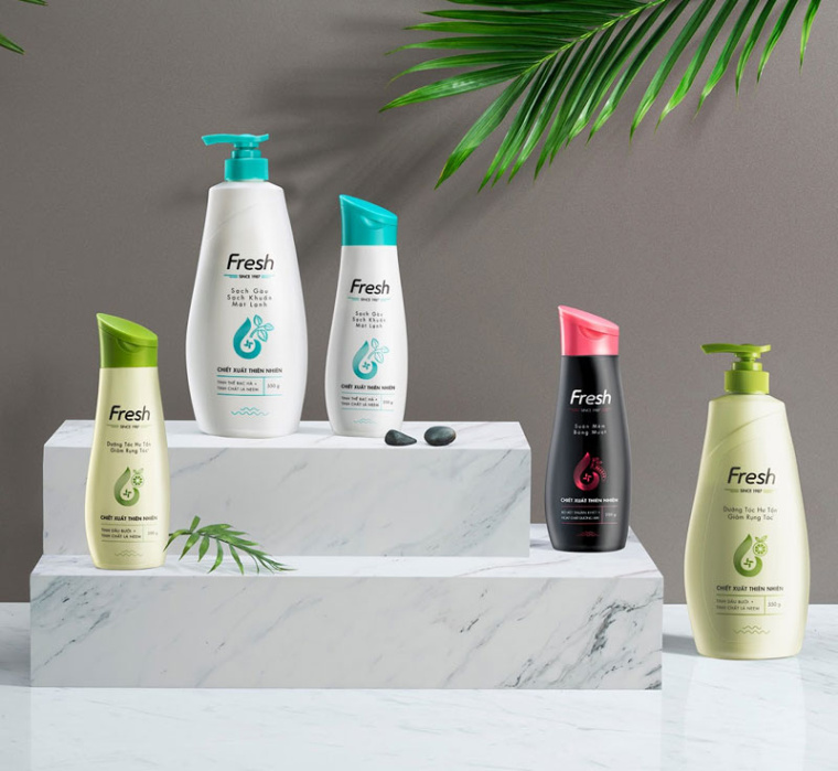 新鮮的洗發(fā)水包裝設計