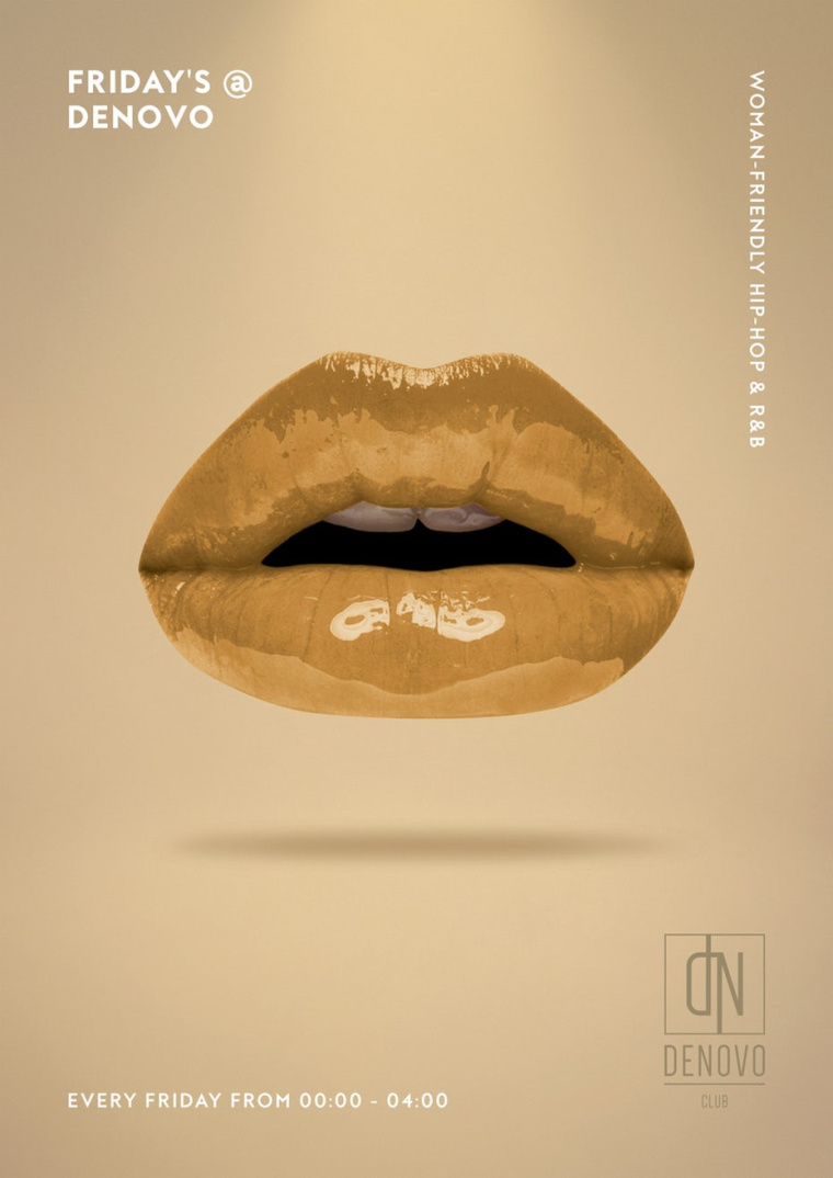 一個獨特的俱樂部海報每周五播放女性友好的嘻哈-如何設計一個海報終極指南