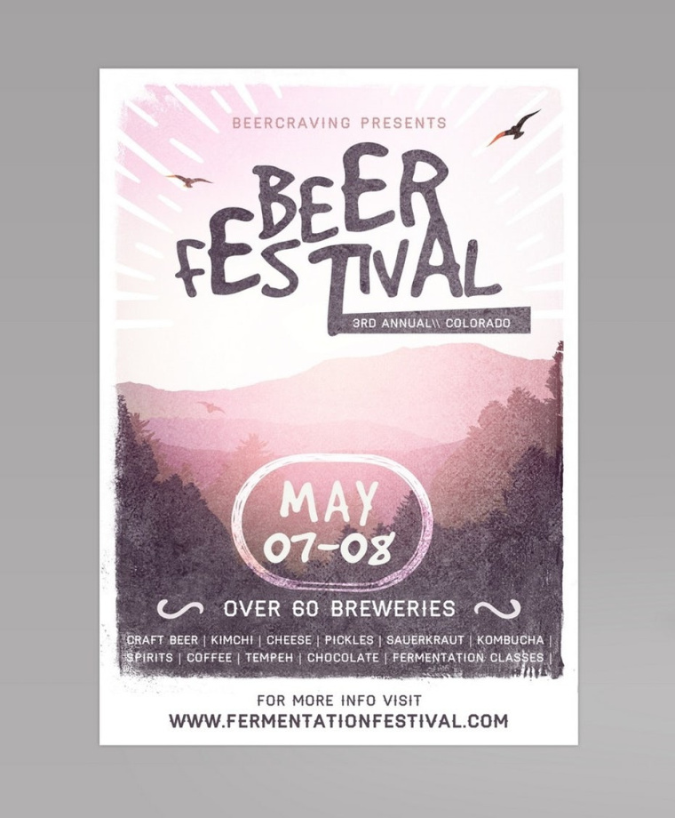 啤酒節海報設計-如何設計一個海報終極指南