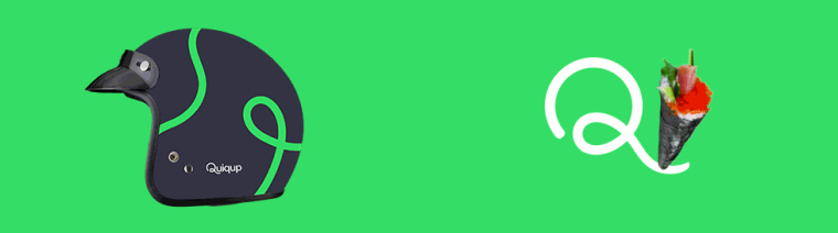 Quiqup 物流快遞配送公司品牌形象重塑-VI設計綠色配色