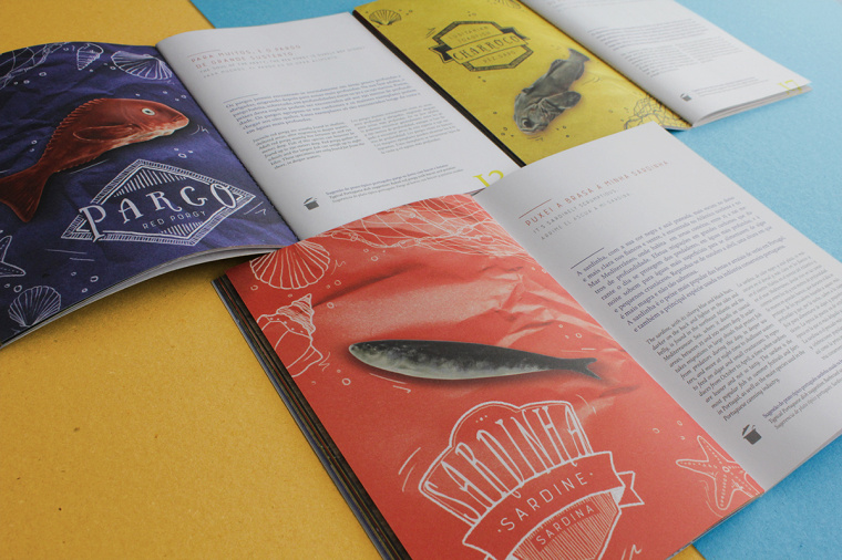 上海宣傳冊設計公司分享：報紙風格魚標本宣傳冊設計