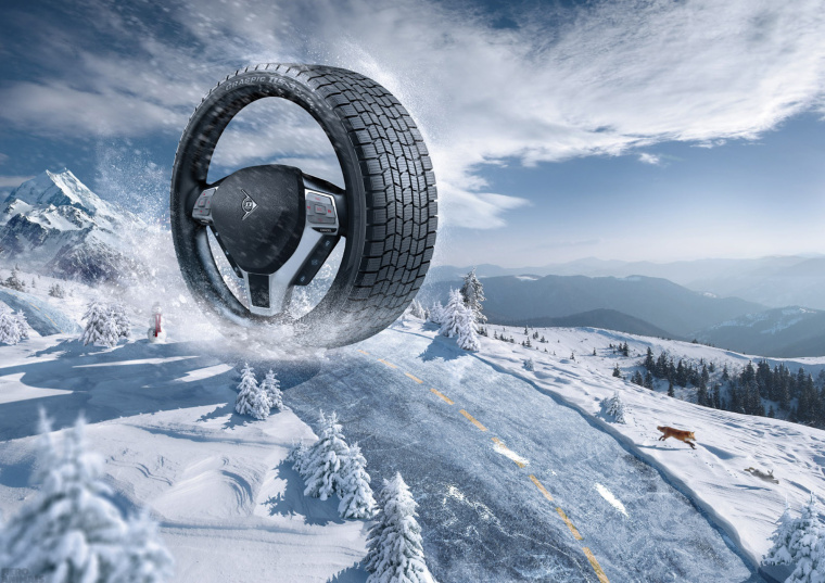 上海海報(bào)設(shè)計(jì)公司欣賞：奇幻的汽車輪胎創(chuàng)意海報(bào)設(shè)計(jì)