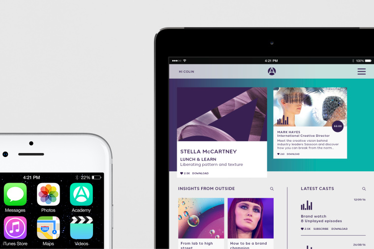 academy 科蒂美容教育學院logo設計品牌形象重塑設計-網站設計