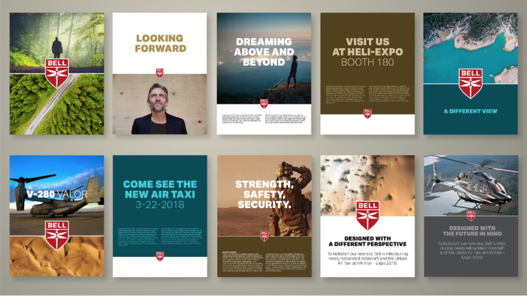 直升飛機公司航空公司Bell酷炫的標志設計，源自蜻蜓的造型靈感