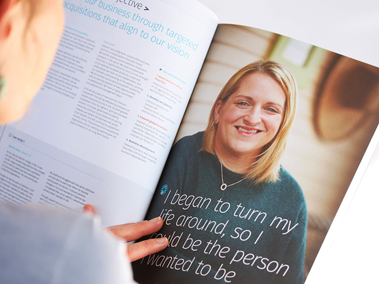 INDIVIOR制藥公司年度報告宣傳畫冊設計