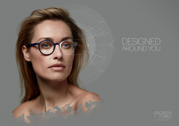 ?rgreen+Yuniku 3D量身定制款眼鏡平面廣告創意-圍繞您和您的生活方式設計