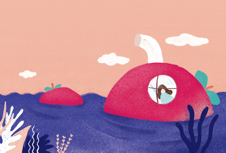 鳳梨酥店“一封情酥”插圖畫式包裝設計“情不自已，酥給了你”