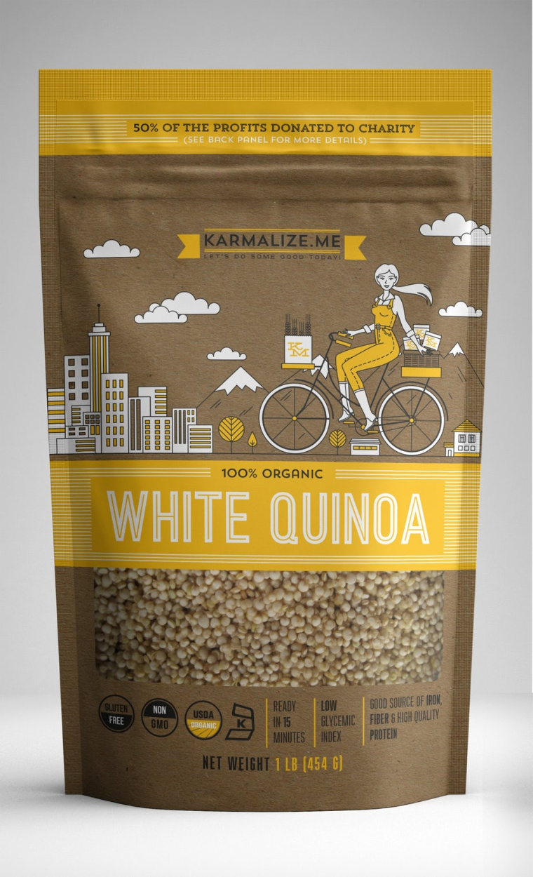 黃色藜麥包裝設(shè)計