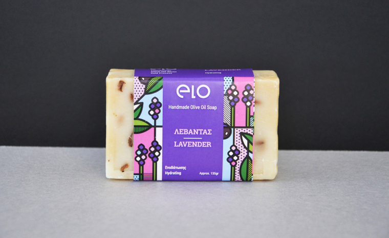 Elo 天然手工肥皂品牌波譜幾何藝術風格包裝設計