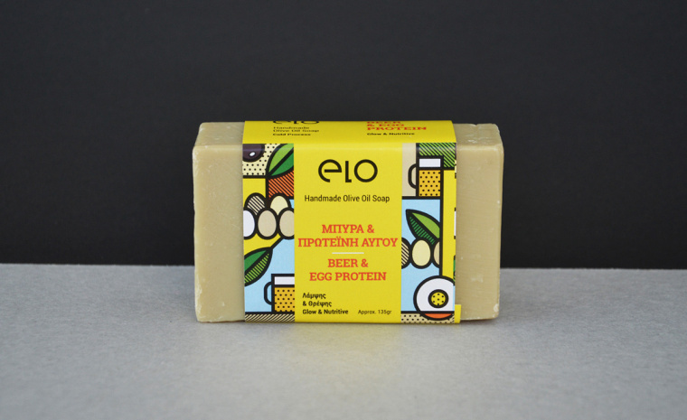 Elo 天然手工肥皂品牌波譜幾何藝術風格包裝設計