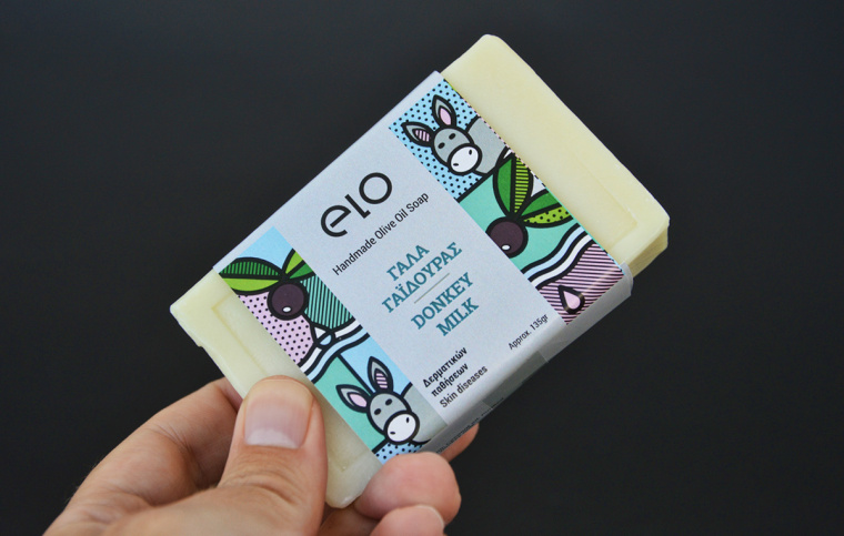 Elo 天然手工肥皂品牌波譜幾何藝術風格包裝設計