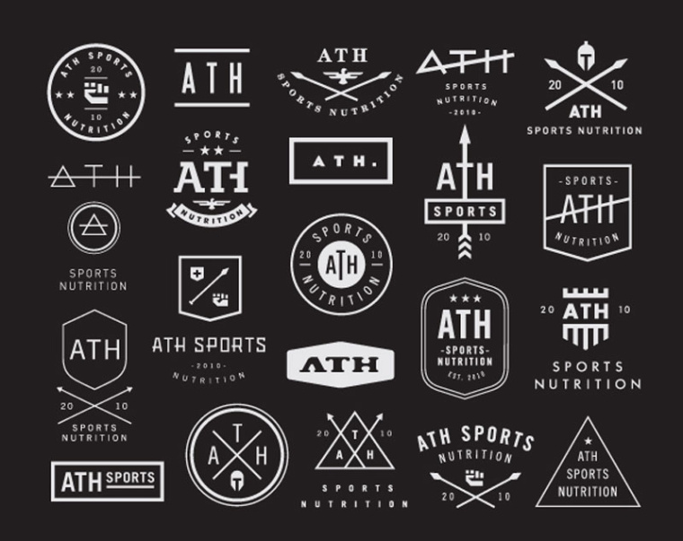 ATH運動營養概念logo設計-上海logo設計公司健康保健營養logo靈感