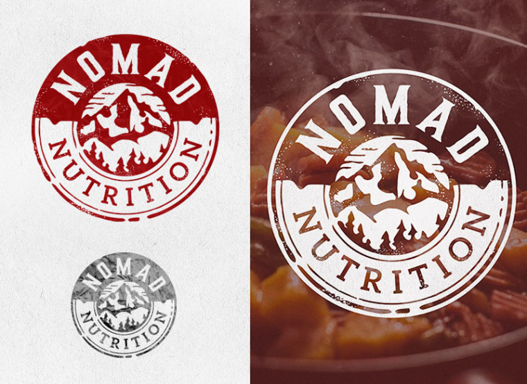 Nomad Nutrition徽標設計-上海logo設計公司健康保健營養logo靈感
