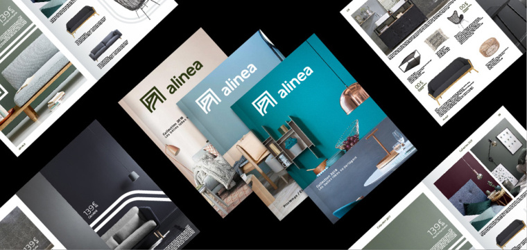 Alinéa法國(guó)家具裝飾公司商場(chǎng)標(biāo)識(shí)logo設(shè)計(jì)與vi形象設(shè)計(jì)-宣傳冊(cè)子