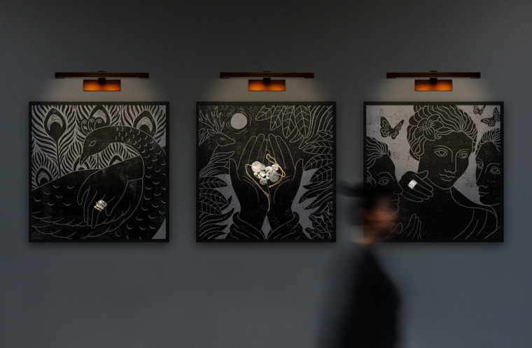 奢侈品品牌設計：Angela Georgiou珠寶首飾品牌形象VI設計logo設計