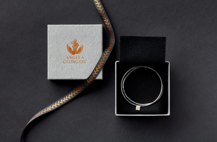 奢侈品品牌設計：Angela Georgiou珠寶首飾品牌形象VI設計logo設計