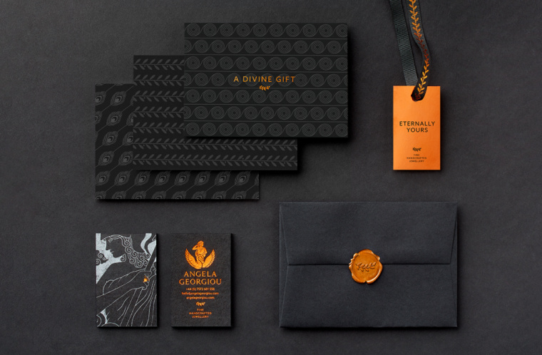 奢侈品品牌設計：Angela Georgiou珠寶首飾品牌形象VI設計