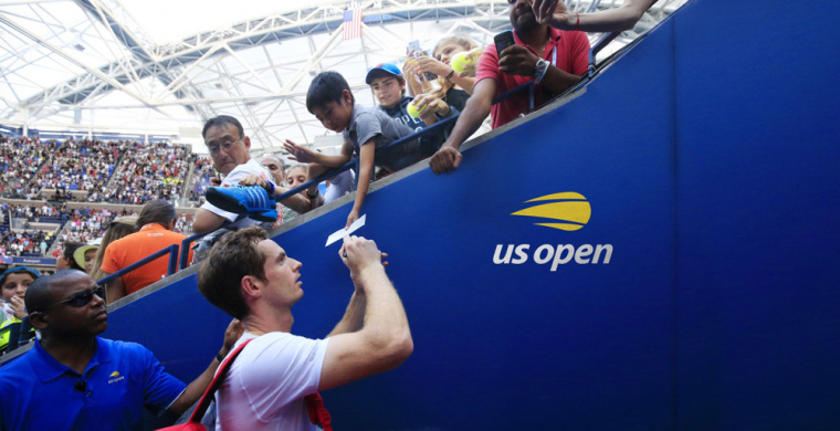 超速飛行的網球，美國網球公開賽新logo設計