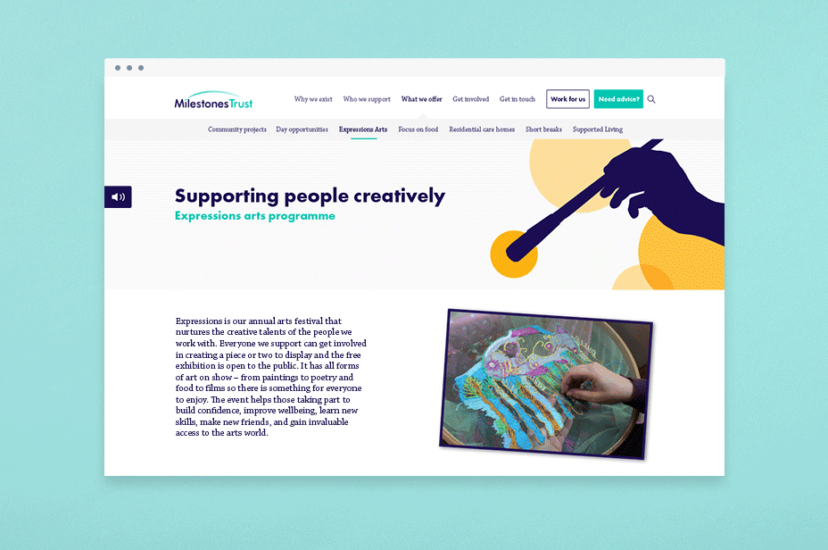 milestonestrust 慈善信托基金品牌視覺形象VI設計-網站界面設計