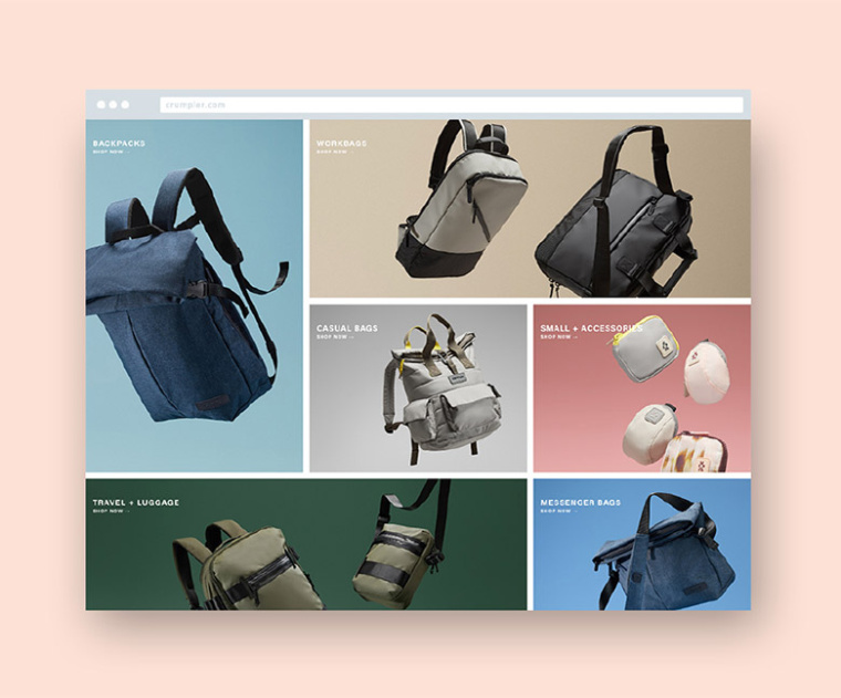 澳洲Crumpler小野人箱包品牌新logo設計，由字母組成的抽象人物