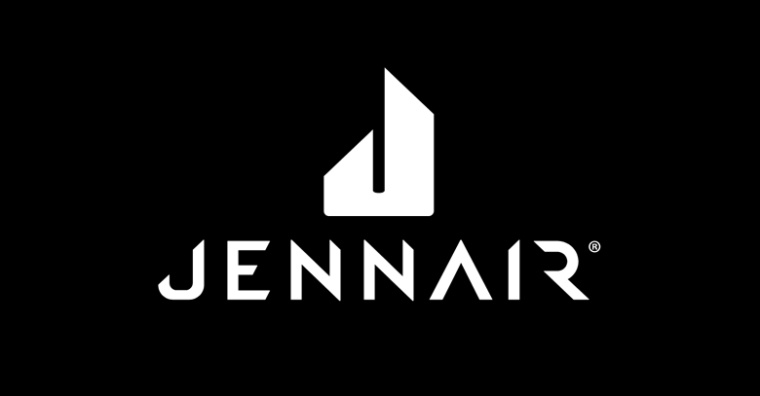 JennAir廚房電器用具品牌LOGO設(shè)計，源自通風(fēng)爐灶和字母J的logo