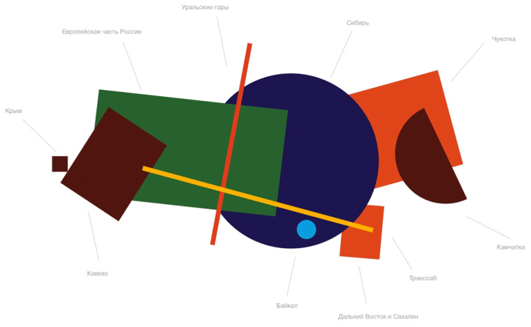 俄羅斯國家旅游品牌logo設(shè)計品牌VI形象設(shè)計，幾何俄羅斯地圖logo設(shè)計
