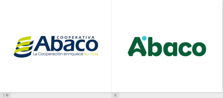 Abaco儲蓄信用合作社商業銀行品牌VI視覺形象識別設計-新舊logo設計