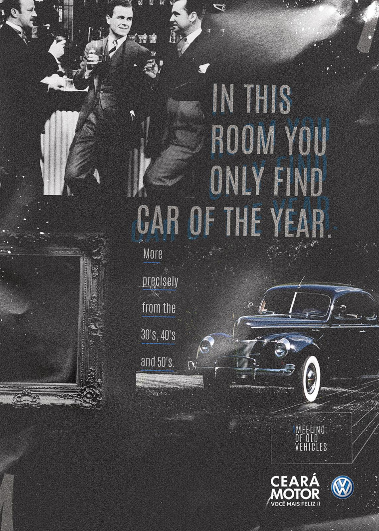 CearáMotor老汽車古董汽車展會創意平面廣告設計欣賞-30年代