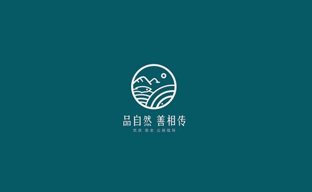 中國風元素山水logo設計