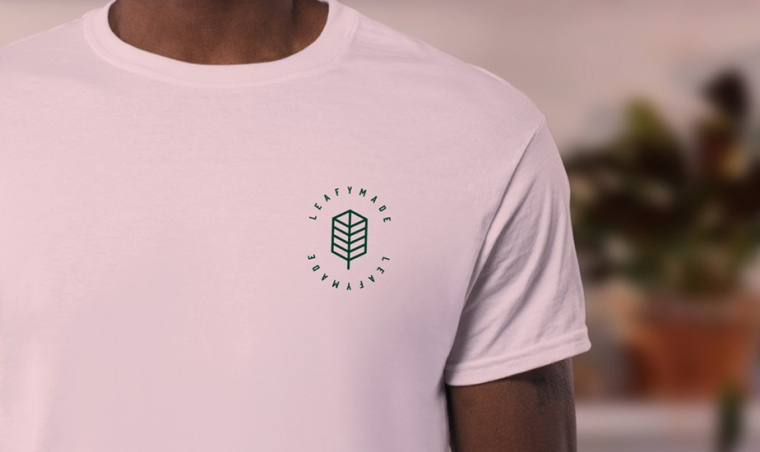 Leafymade有機(jī)農(nóng)業(yè)公司“一片樹葉”創(chuàng)意logo設(shè)計(jì)，源自自然美麗的設(shè)計(jì)