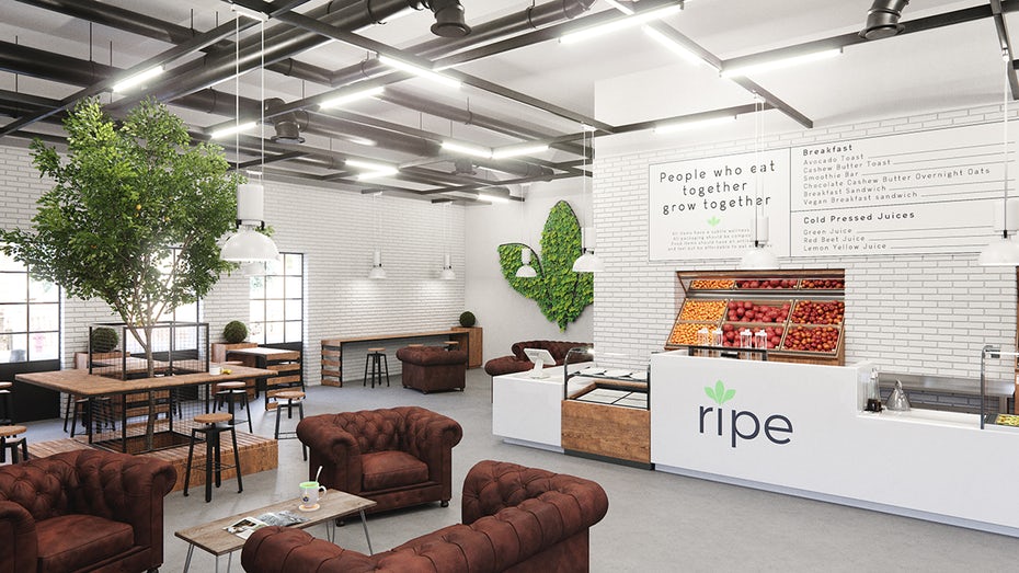 3D零售咖啡館Ripe標志logo設(shè)計-上海尚略logo設(shè)計公司欣賞