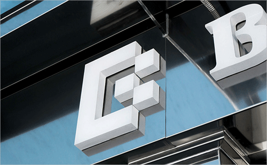 巴塞羅那世紀酒店logo設計品牌VI形象設計，幾何方形風格