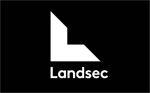 Landsec 商業地產公司企業形象設計與幾何L字母logo設計